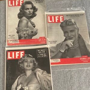 Lot of 3 1951 Vintage  LIFE Magazine Collection -Super Nice Condition